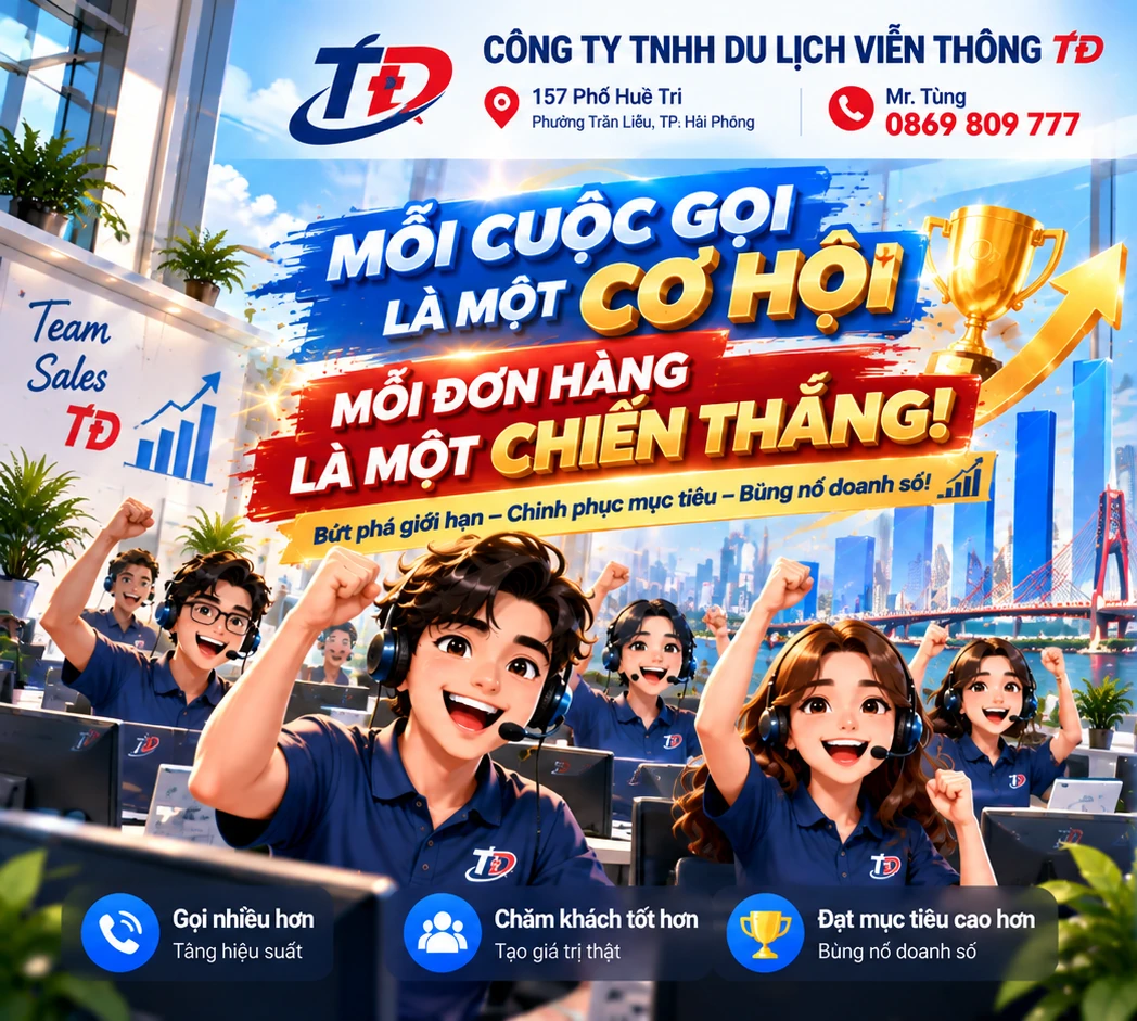 Đội ngũ telesales TĐ bùng nổ doanh số